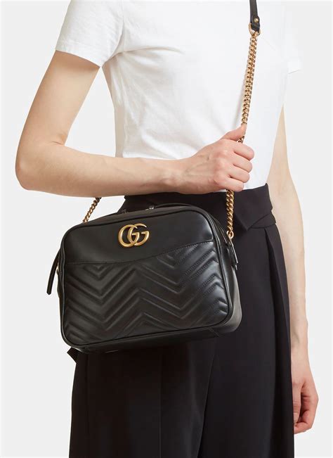 gucci small gg marmont matelassé shoulder bag|gucci marmont camera bag small.